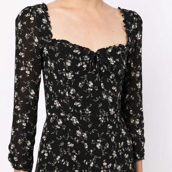 Reformation Black Remi Mini Dress - Picture 2 of 9